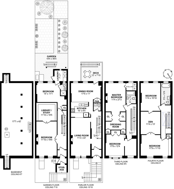 Floorplan for 106 Garfield Place, Townhouse