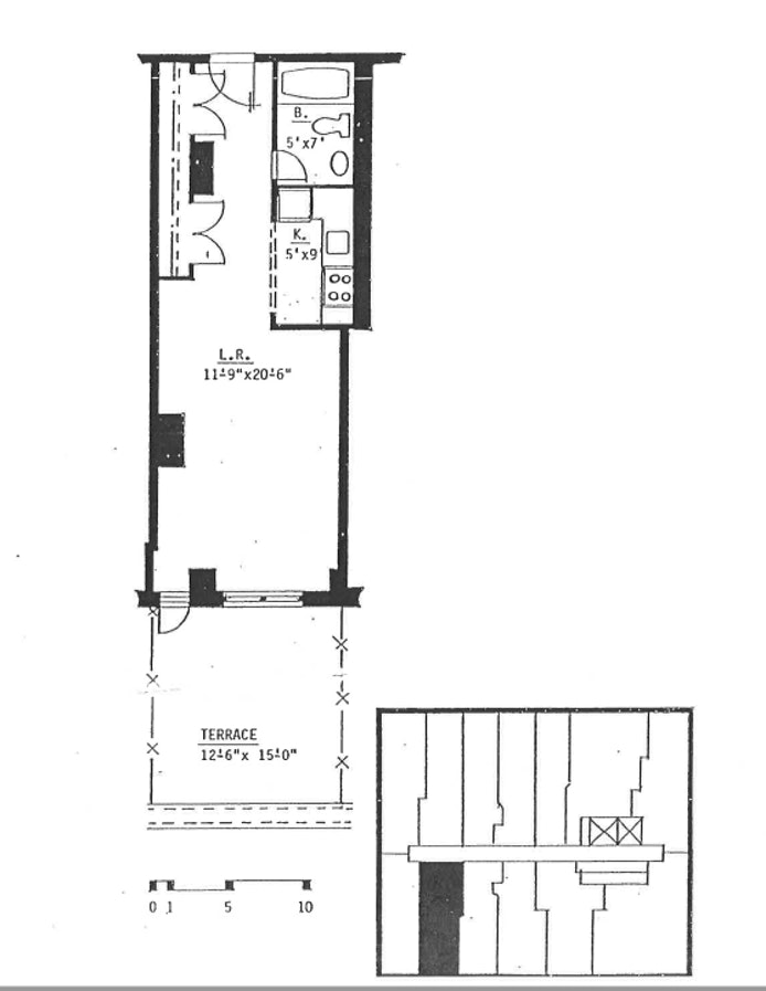 Floorplan for 222 West 14th Street, 2F