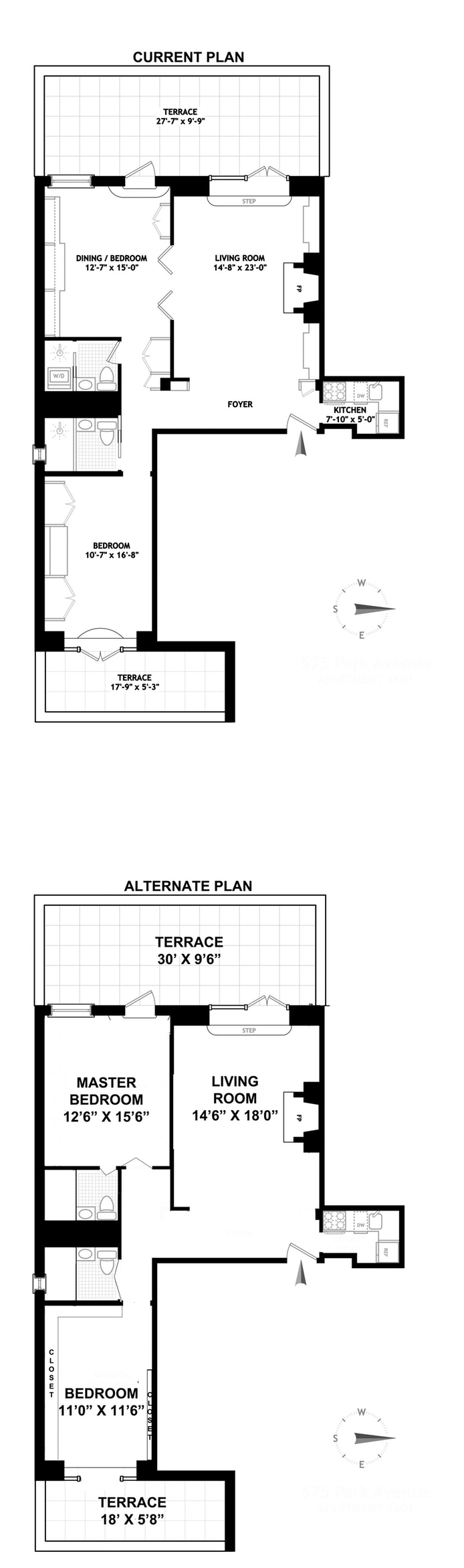 Floorplan for 575 Park Avenue, PH1601
