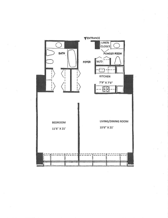 Floorplan for 15 West 53rd Street, 19C