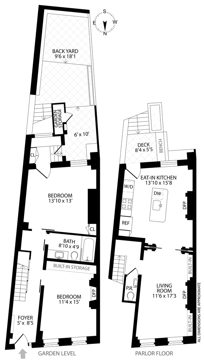 Floorplan for 92 Bank Street, 1A