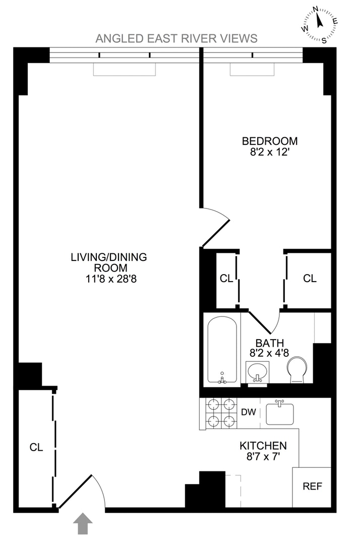 Floorplan for 520 East 72nd Street, 14C