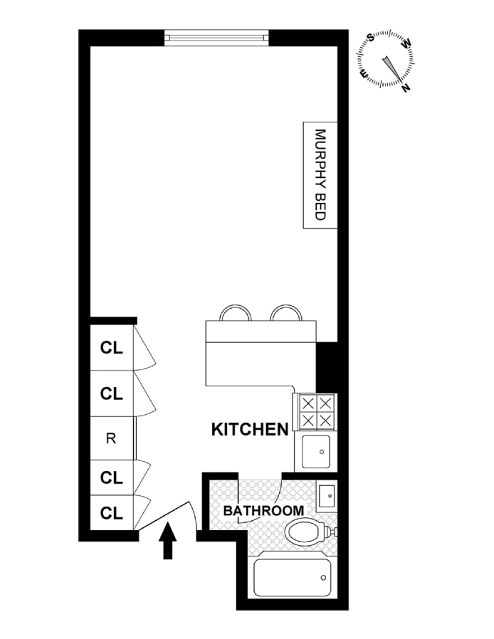 Floorplan for 451 West 22nd Street, 2F