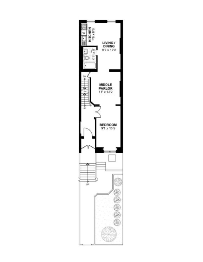 Floorplan for 4 First Place, 2