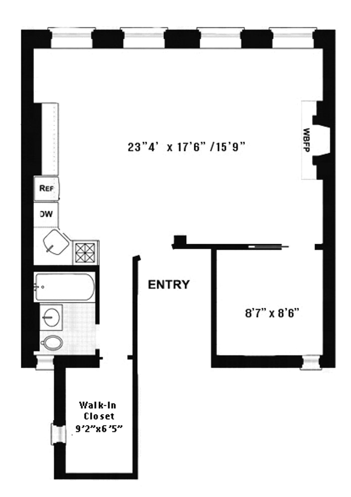 Floorplan for 530 East 85th Street, 3A