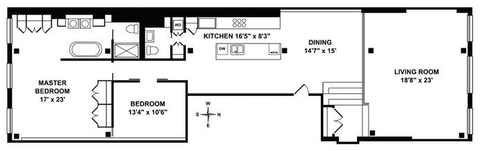Floorplan for 81 White Street, 3W