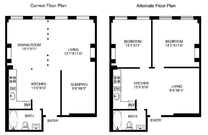 Floorplan for 118 Suffolk Street, 3B