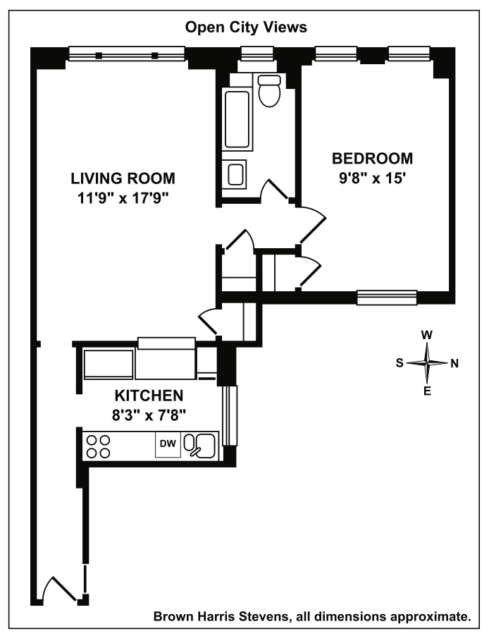 Floorplan for 255 West End Avenue, 8C