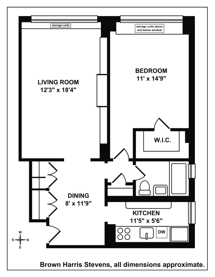 Floorplan for 251 East 51st Street, 11B