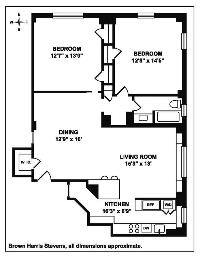 Floorplan for 215 West 92nd Street, 10F