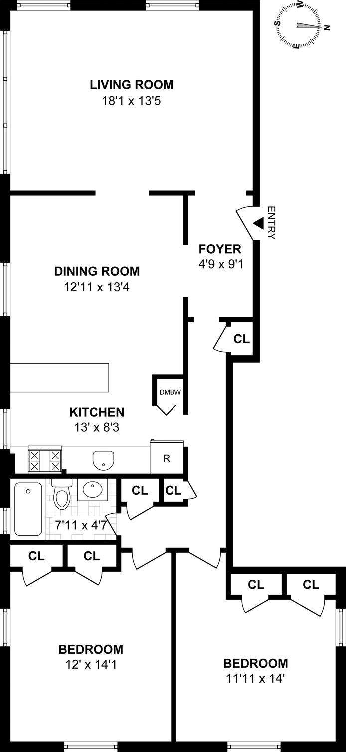 Floorplan for 37 -51 84th St, 32