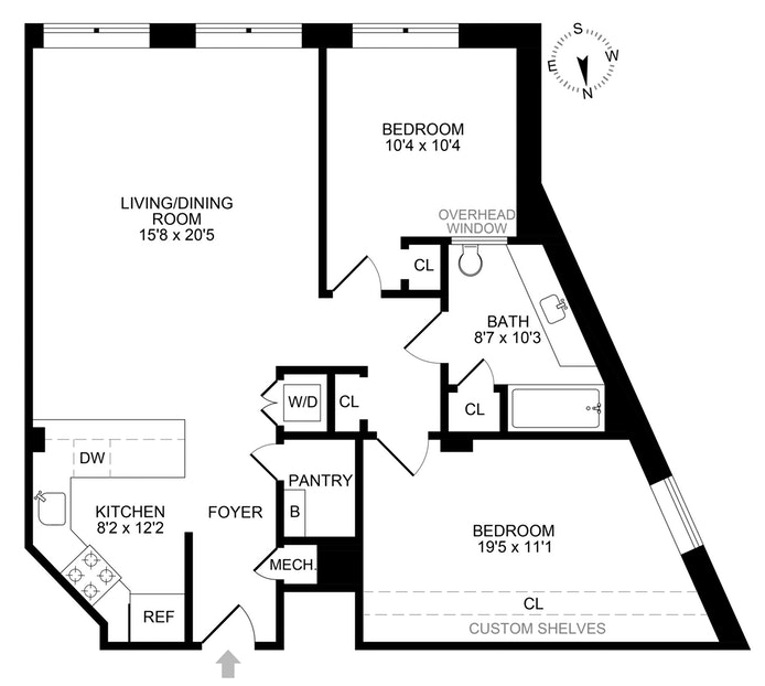 Floorplan for 364 Saint Marks Avenue, 3D