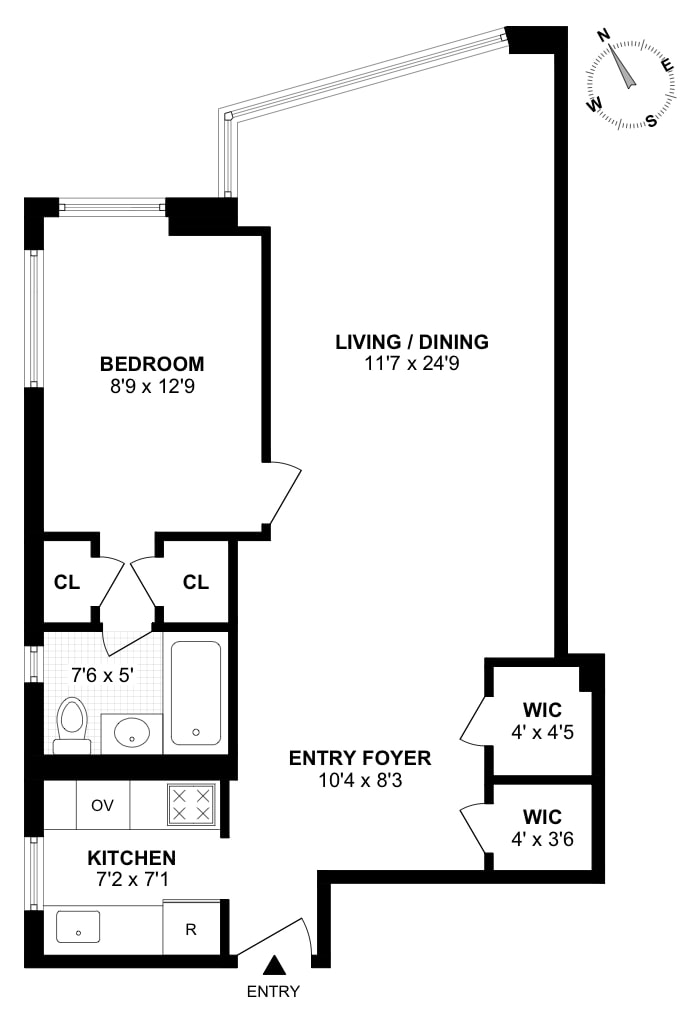 Floorplan for 15 West 12th Street, 12A