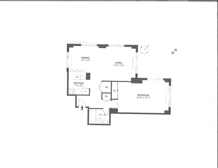 Floorplan for 1 Irving Place, U16F