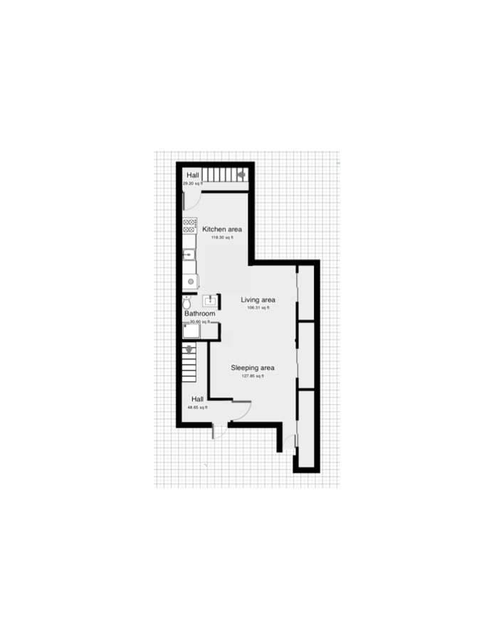 Floorplan for 36 4th Street, G