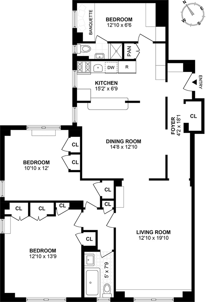 Floorplan for 209 Lincoln Place, 5A