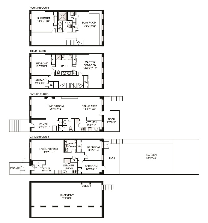 Floorplan for 246 Sackett Street