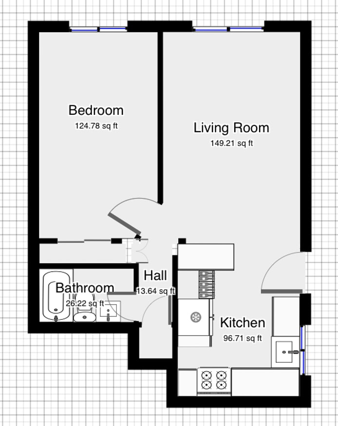 Floorplan for 255 -15, 149th Avenue, 1