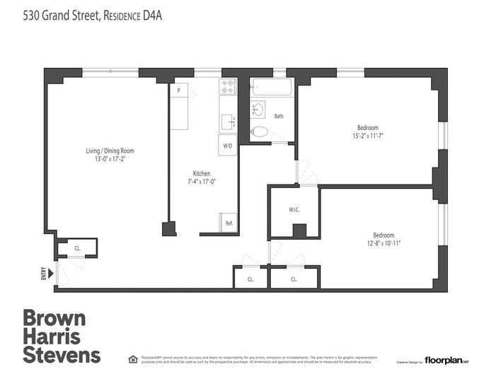 Floorplan for 530 Grand Street, D4A