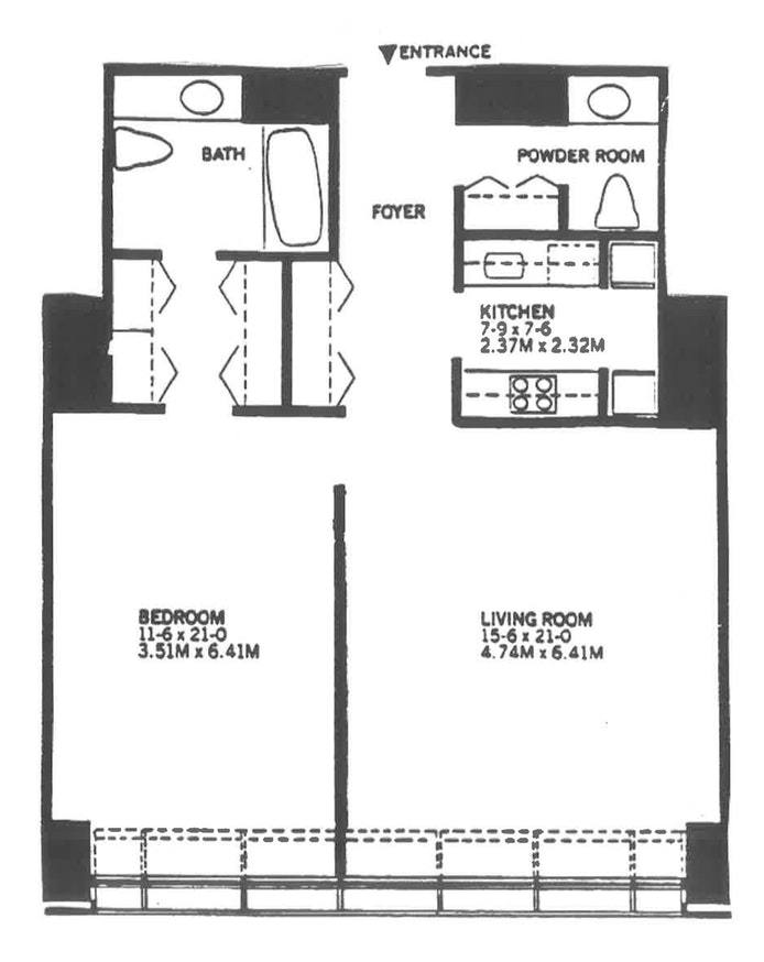 Floorplan for 15 West 53rd Street, 34C