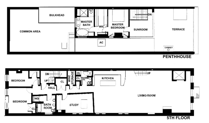 Floorplan for 132 Duane Street, 5THFL