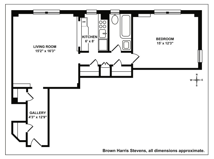 Floorplan for 425 East 51st Street, 9F