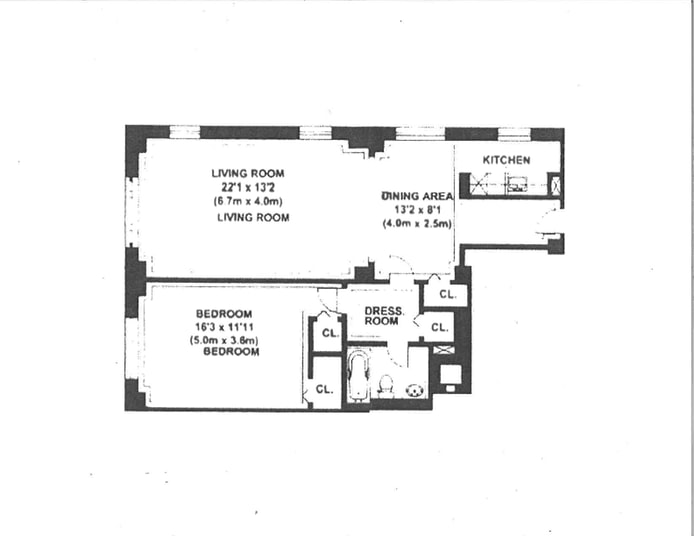Floorplan for 50 Park Avenue, 14A