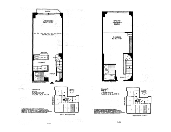 Floorplan for 250 West 89th Street, 14D