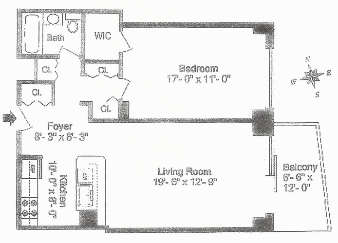 Floorplan for 132 East 35th Street, 8F