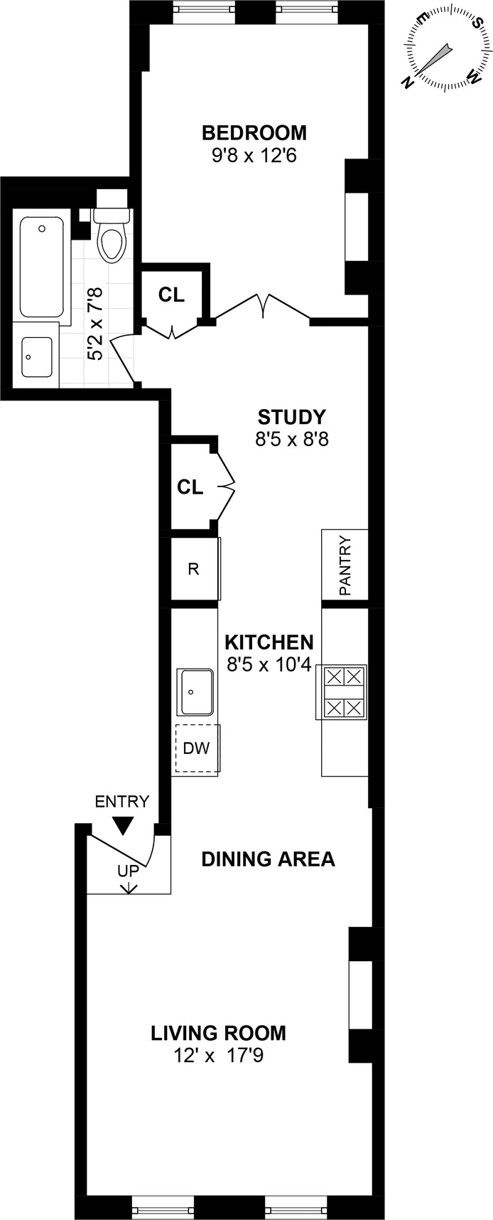 Floorplan for 212 Forsyth Street, 58