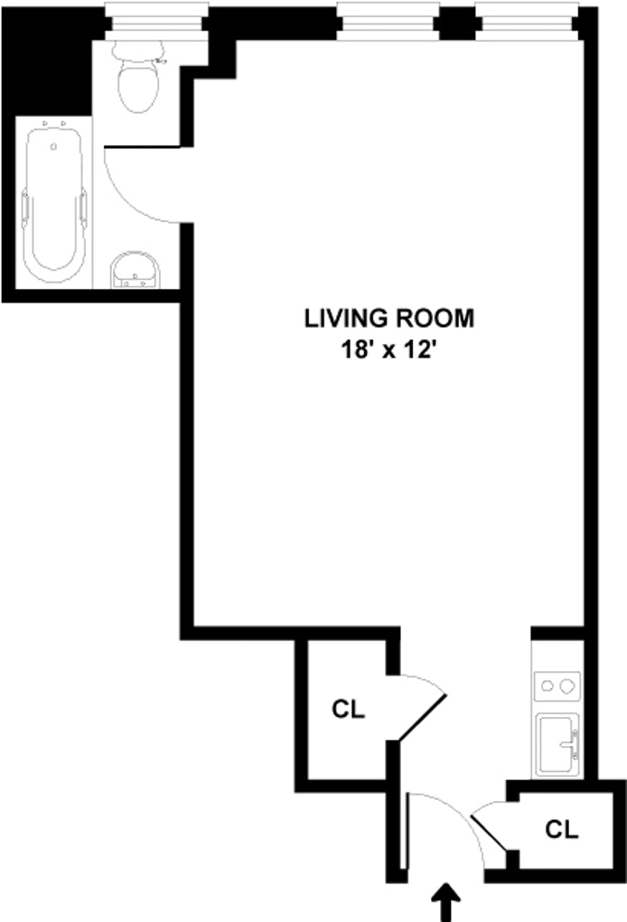 Floorplan for 310 Riverside Drive, 1502