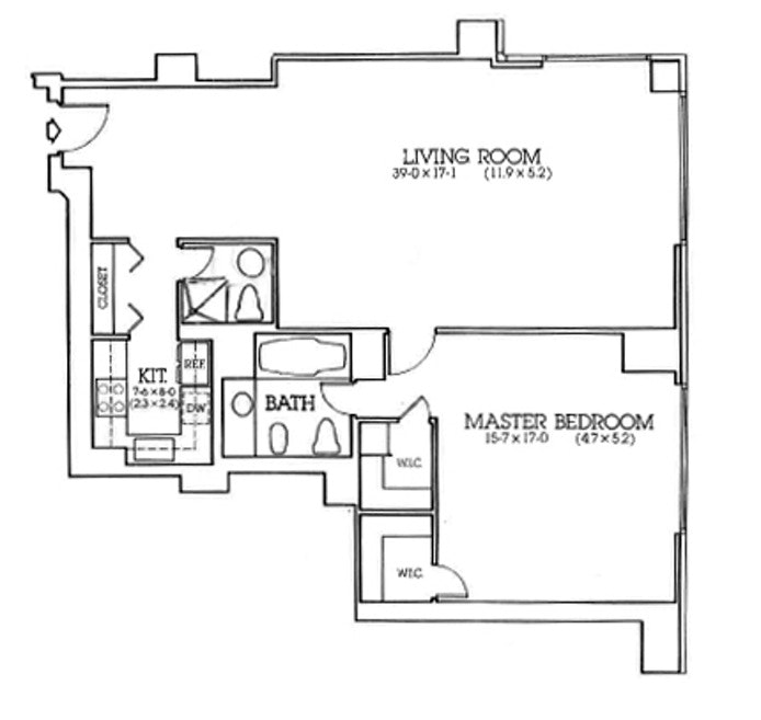 Floorplan for 721 Fifth Avenue, 35C