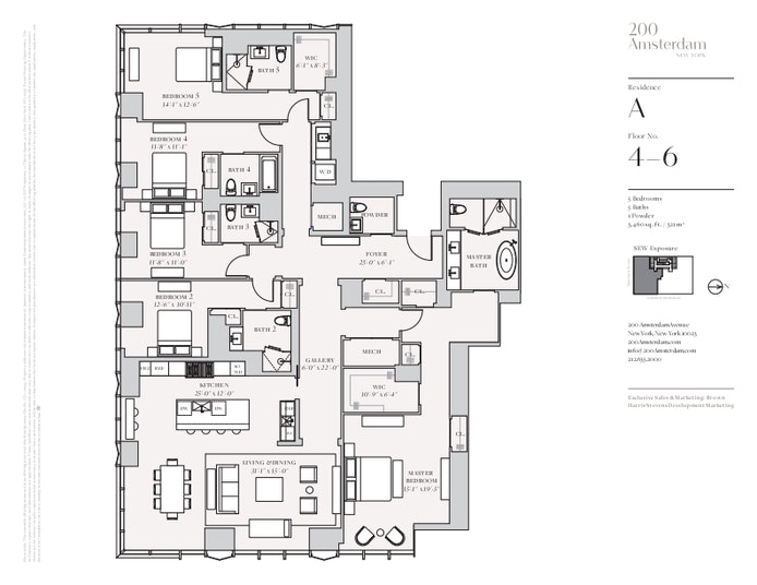 Floorplan for 200 Amsterdam Avenue, 4A