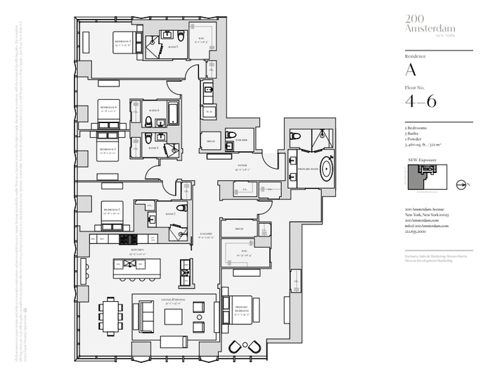 Floorplan for 200 Amsterdam Avenue, 5A