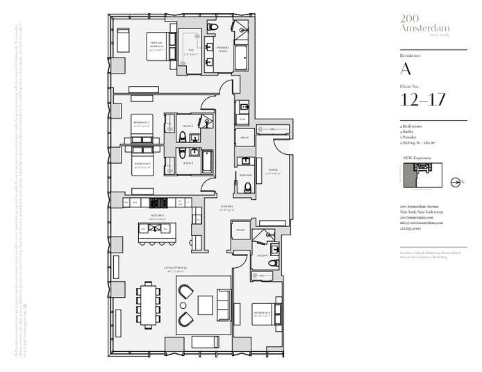 Floorplan for 200 Amsterdam Avenue, 15A