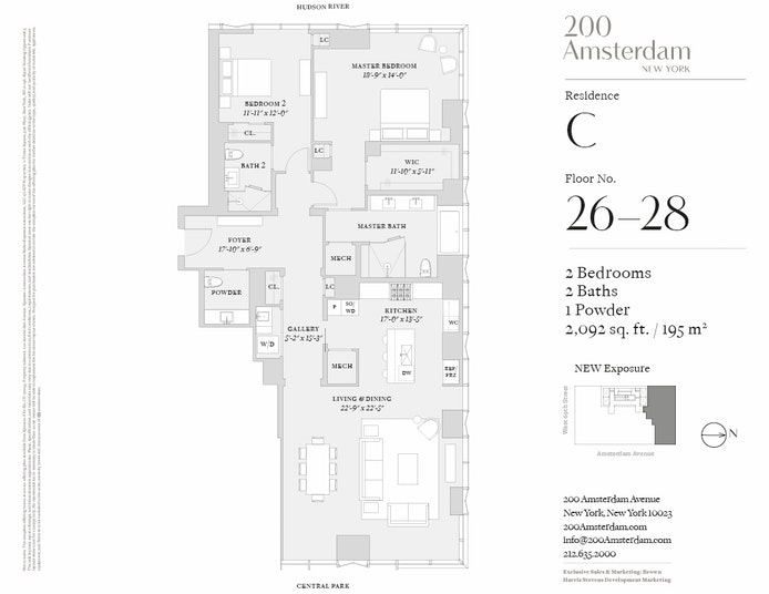 Floorplan for 200 Amsterdam Avenue, 26C