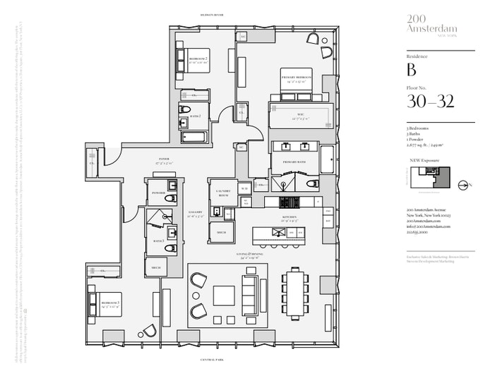 Floorplan for 200 Amsterdam Avenue, 30B