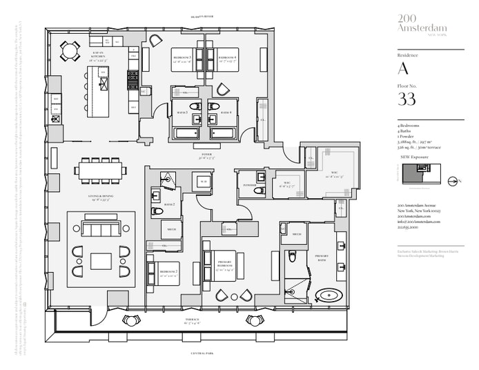 Floorplan for 200 Amsterdam Avenue, 33A