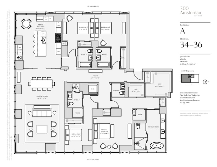 Floorplan for 200 Amsterdam Avenue, 34A