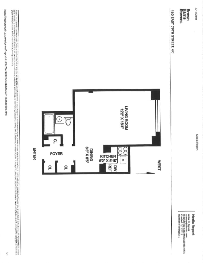 Floorplan for 460 East 79th Street, 6C