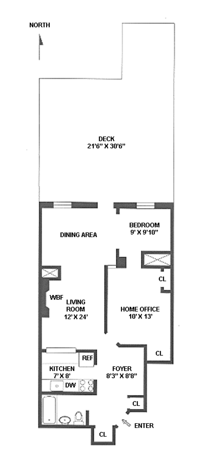 Floorplan for 161 Remsen Street, 2A