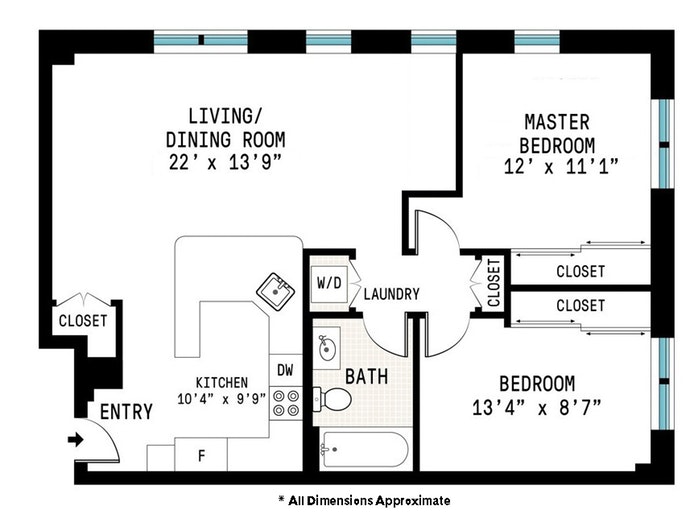 Floorplan for 149 Lafayette Avenue, 2A