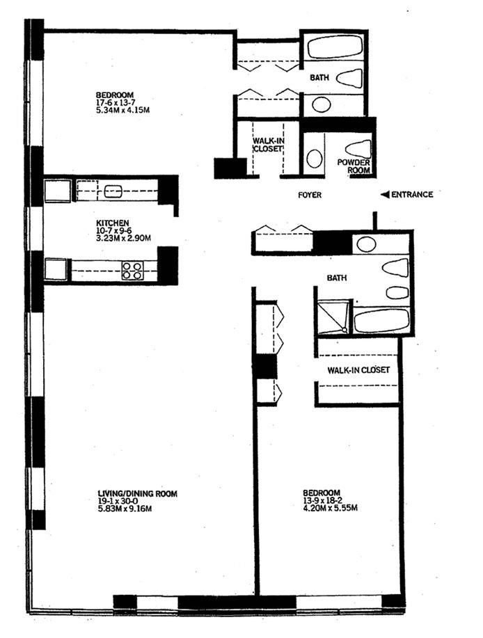 Floorplan for 15 West 53rd Street, 19D