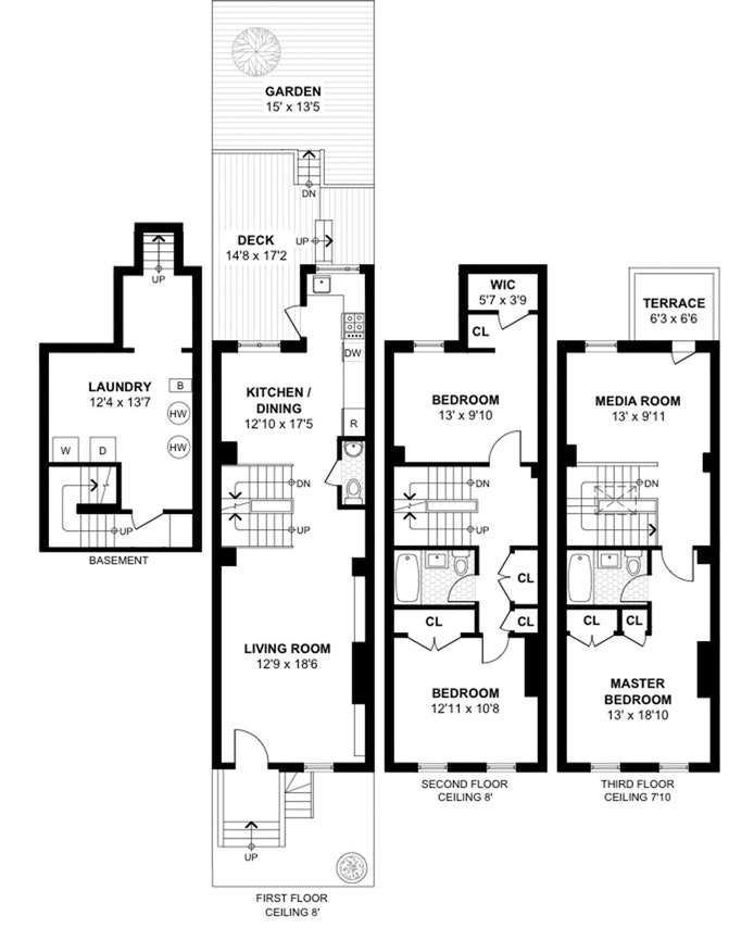 Floorplan for 435 Waverly Ave, TH