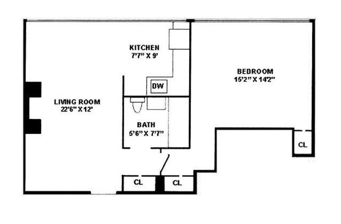 Floorplan for 300 East 90th Street, 9B