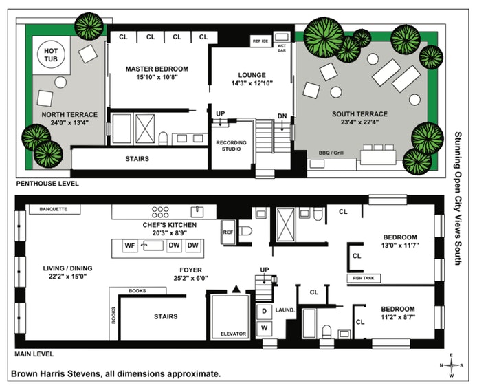 Floorplan for 148 Chambers Street, PH