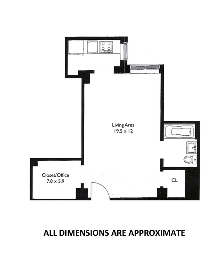 Floorplan for 230 Riverside Drive, 9F
