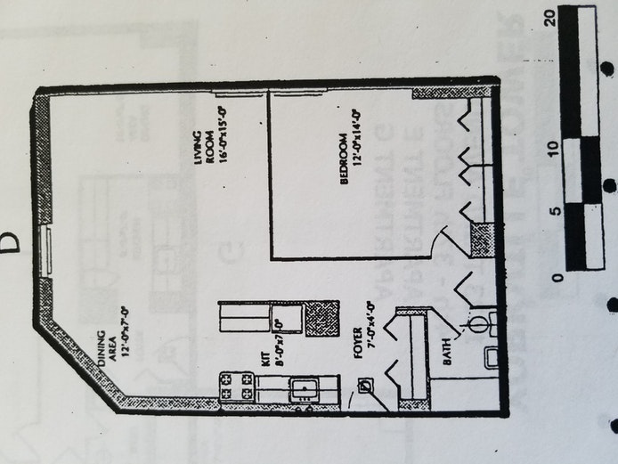 Floorplan for 1623 Third Avenue, 41D