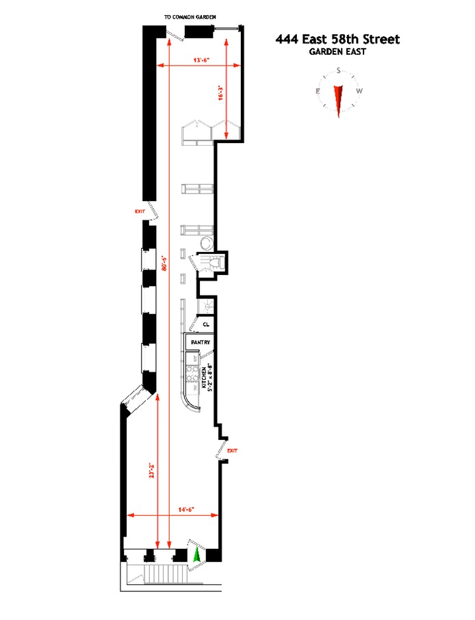 Floorplan for 444 East 58th Street, GE