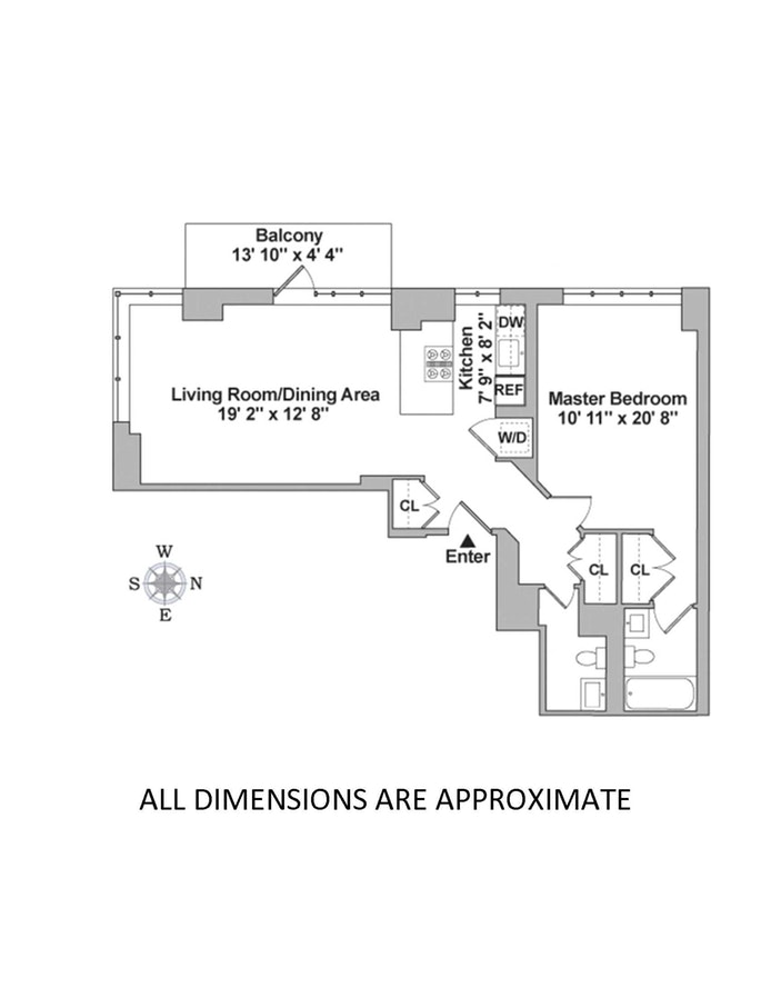 Floorplan for 1438 Third Avenue, 10A